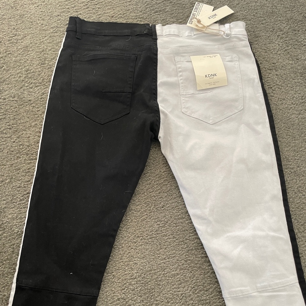 Two tone skinny jeans